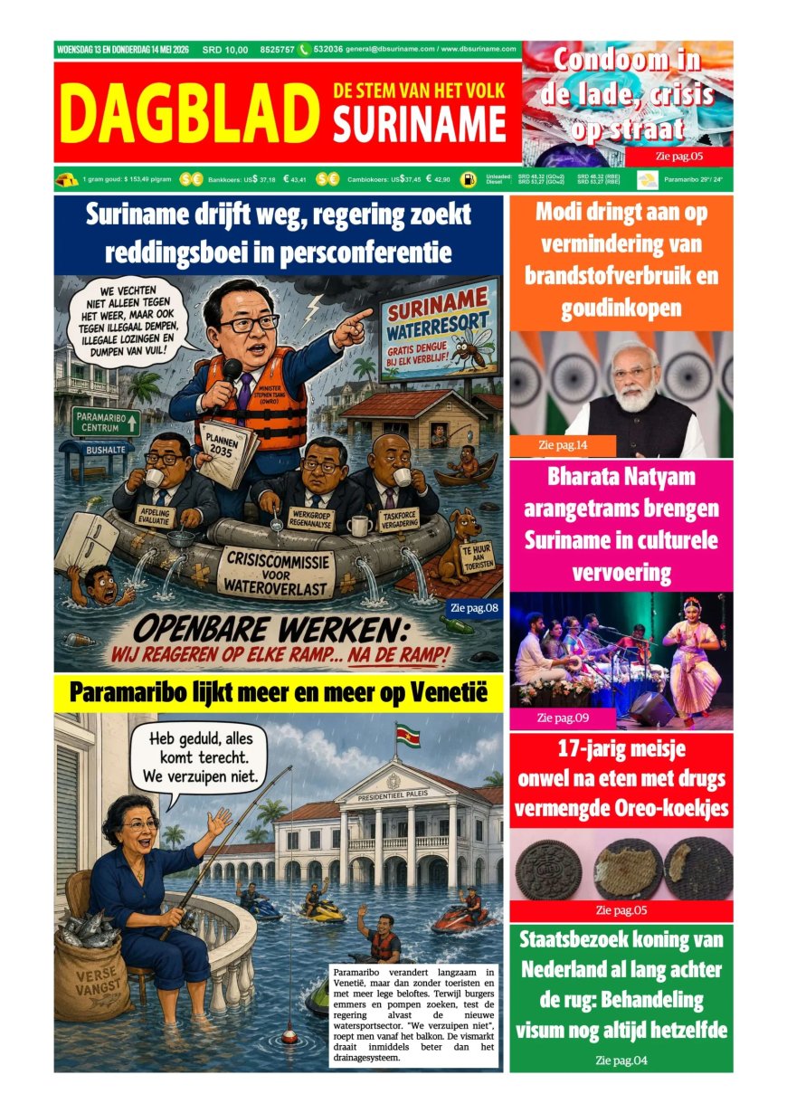 Dagblad Suriname, woensdag 13 mei 2026