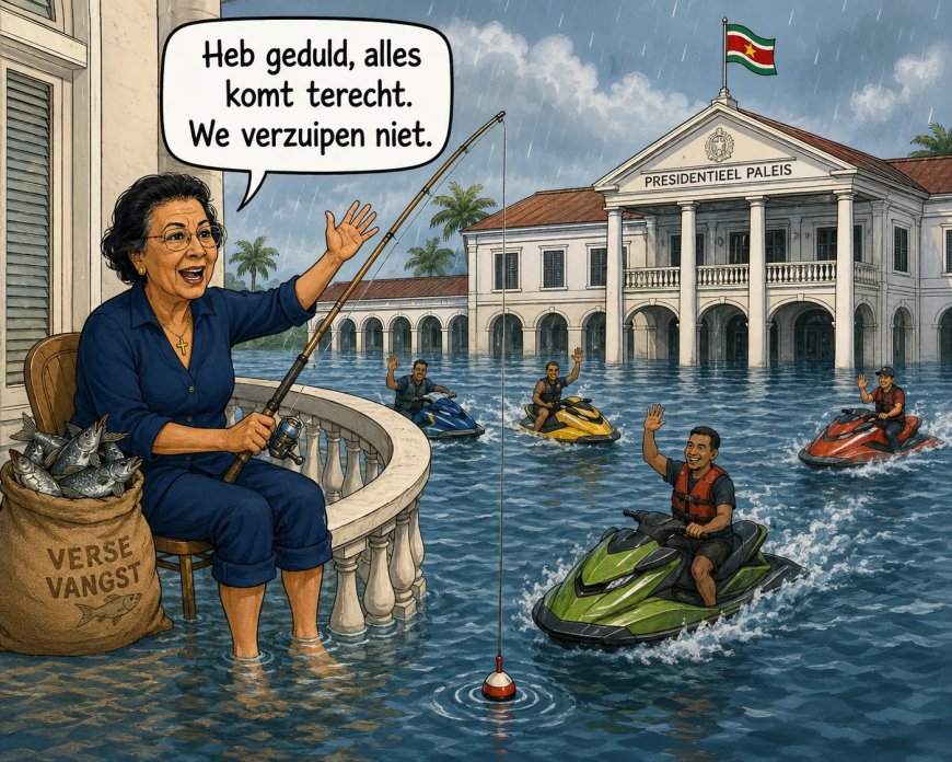 Paramaribo lijkt meer en meer op Venetië 