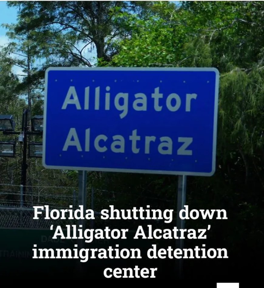Florida sluit omstreden detentiecentrum “Alligator Alcatraz”