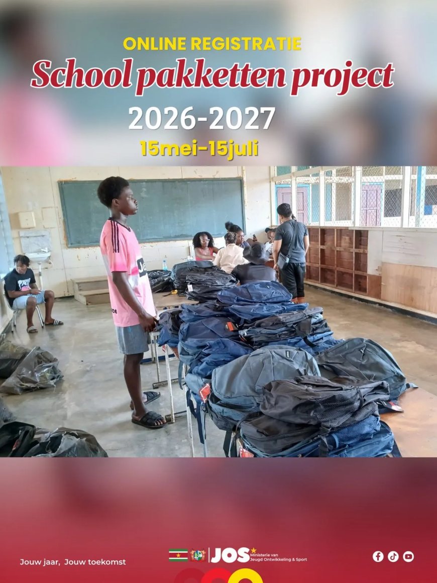Online registratie schooltassenproject gestart