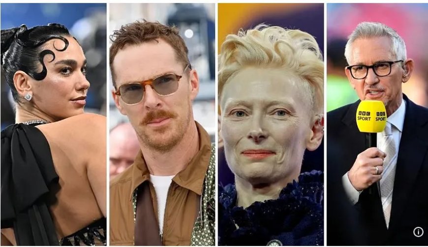 Dua Lipa en Benedict Cumberbatch roepen Britse regering op tot actie in Gaza