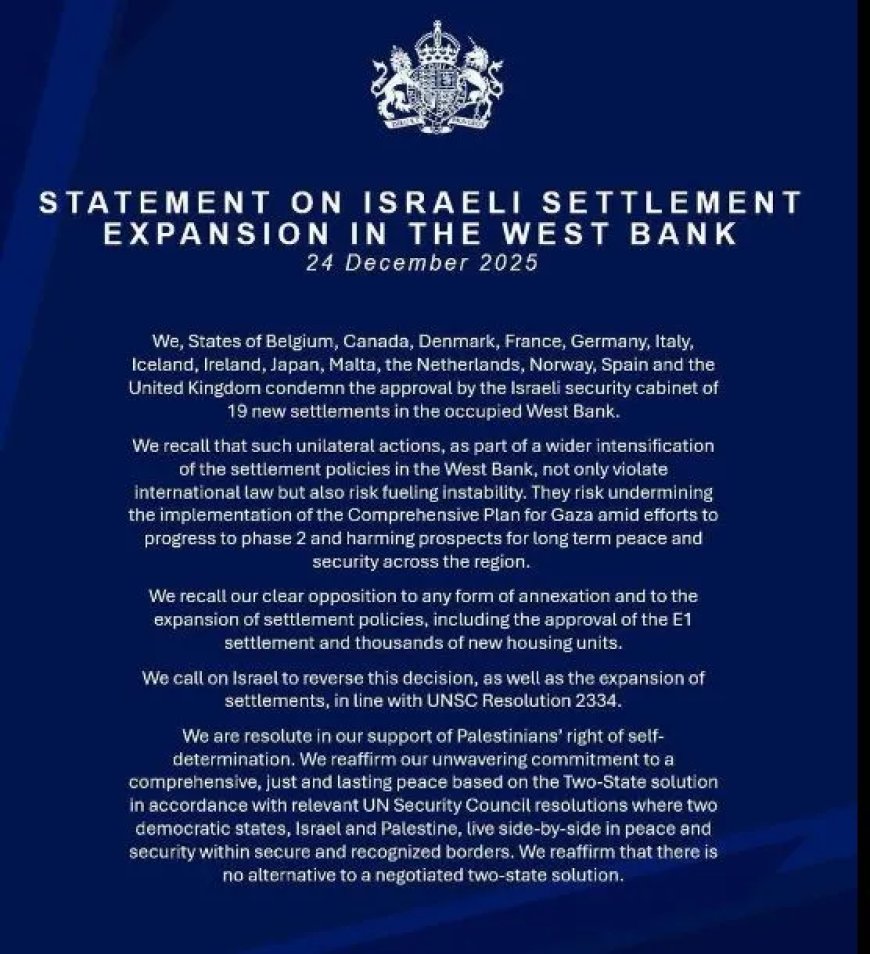 Negen landen veroordelen uitbreiding Israëlische nederzettingen