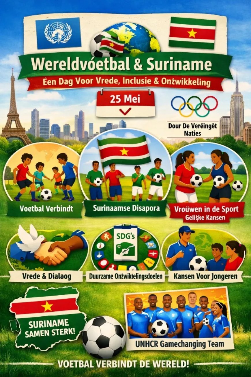 25 mei Wereld Voetbal Dag: als verbindende kracht – Suriname in het mondiale speelveld