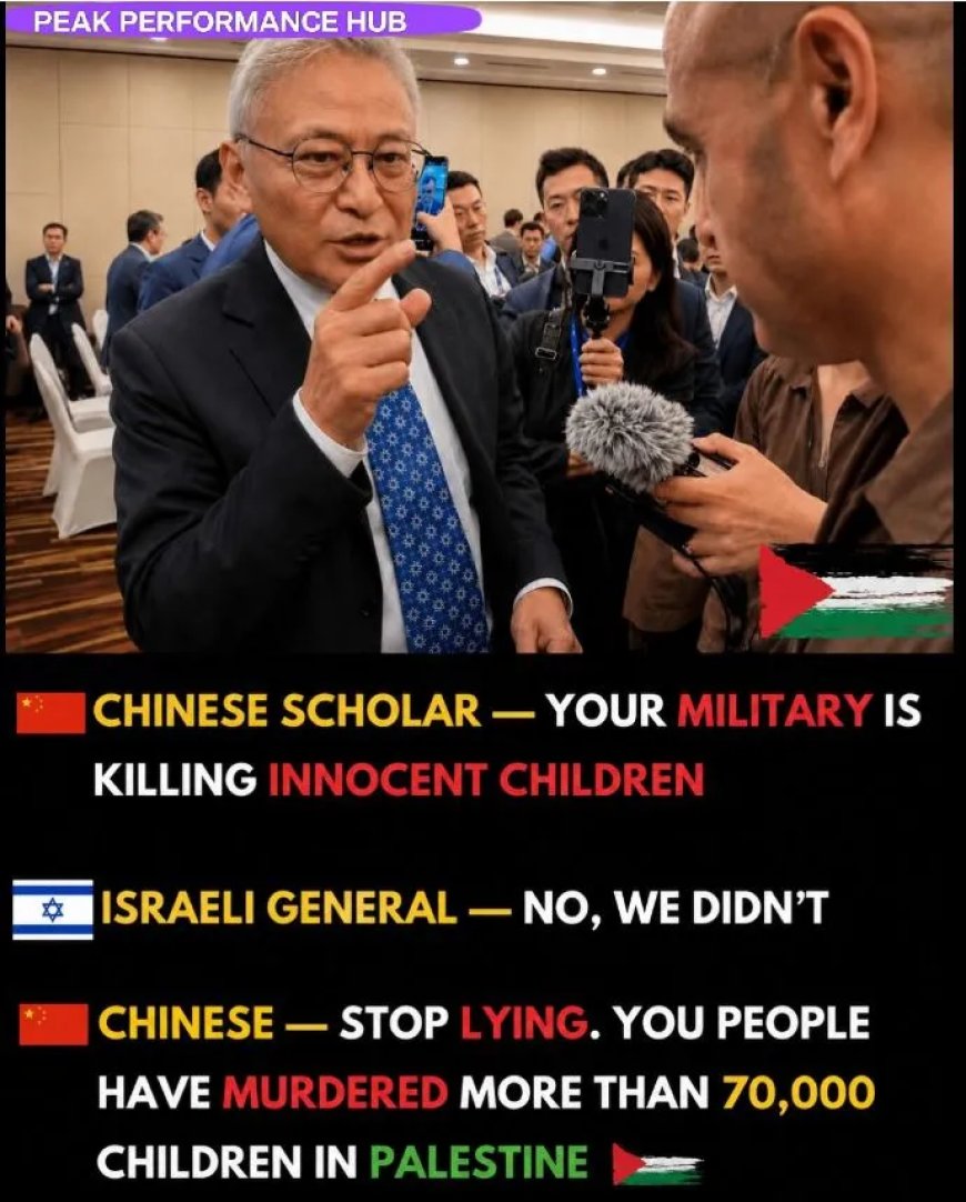 Chinese wetenschapper confronteert Israëlische generaal over Palestijnse kinderen