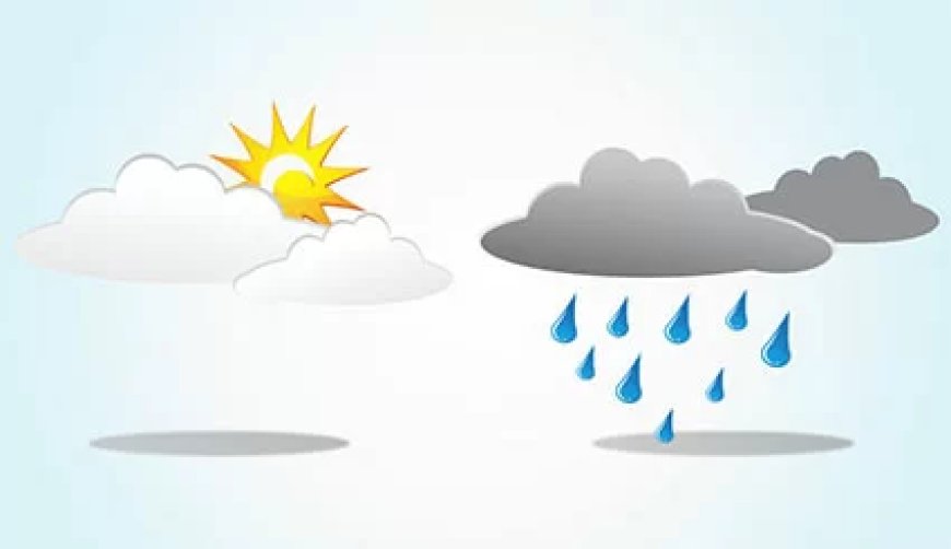 Perioden van regen en kans op onweer