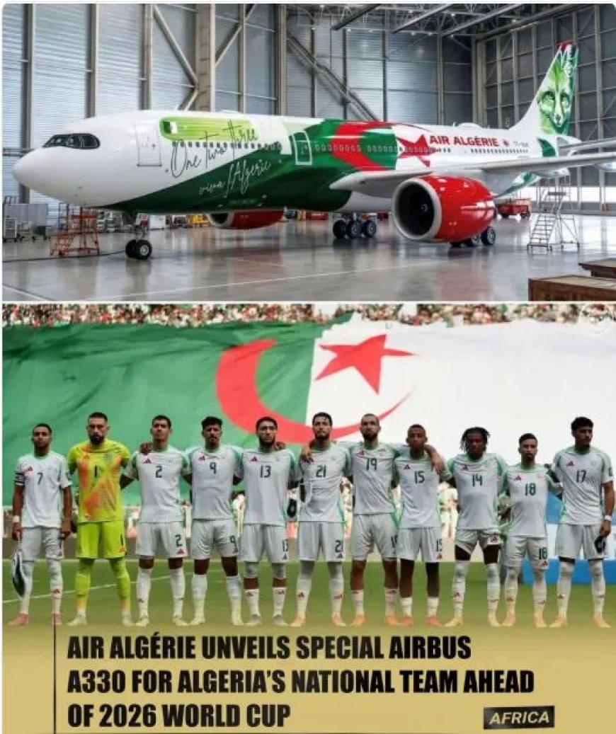 Air Algérie onthult speciaal WK-vliegtuig voor nationale ploeg