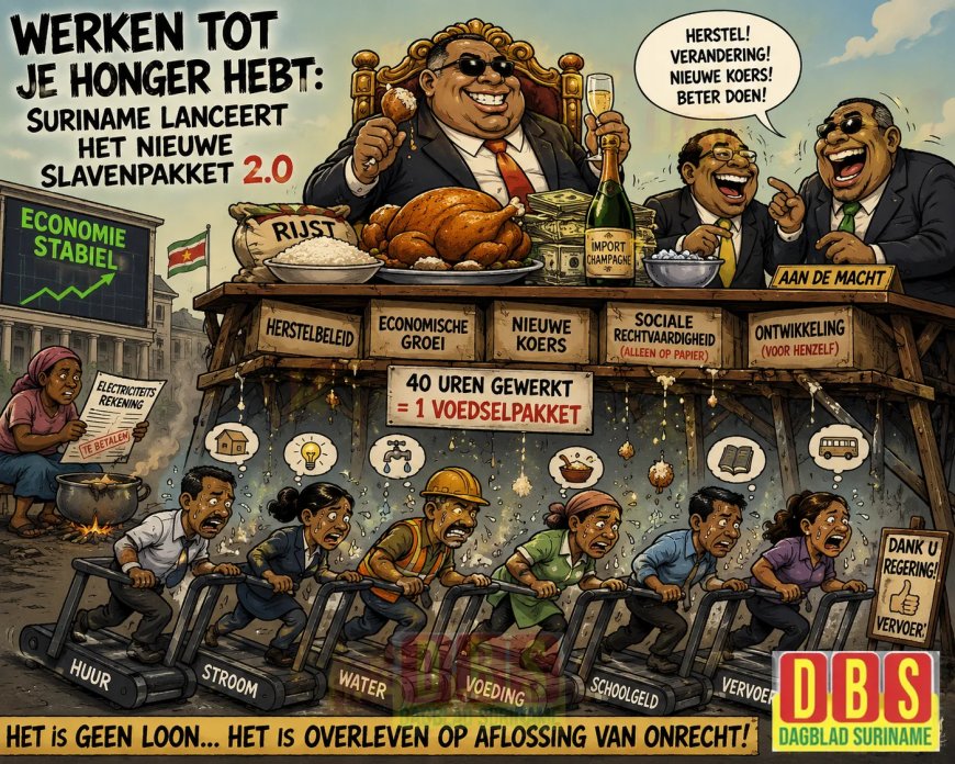 Werken tot je honger hebt: Suriname lanceert het nieuwe slaven pakket 2.0  