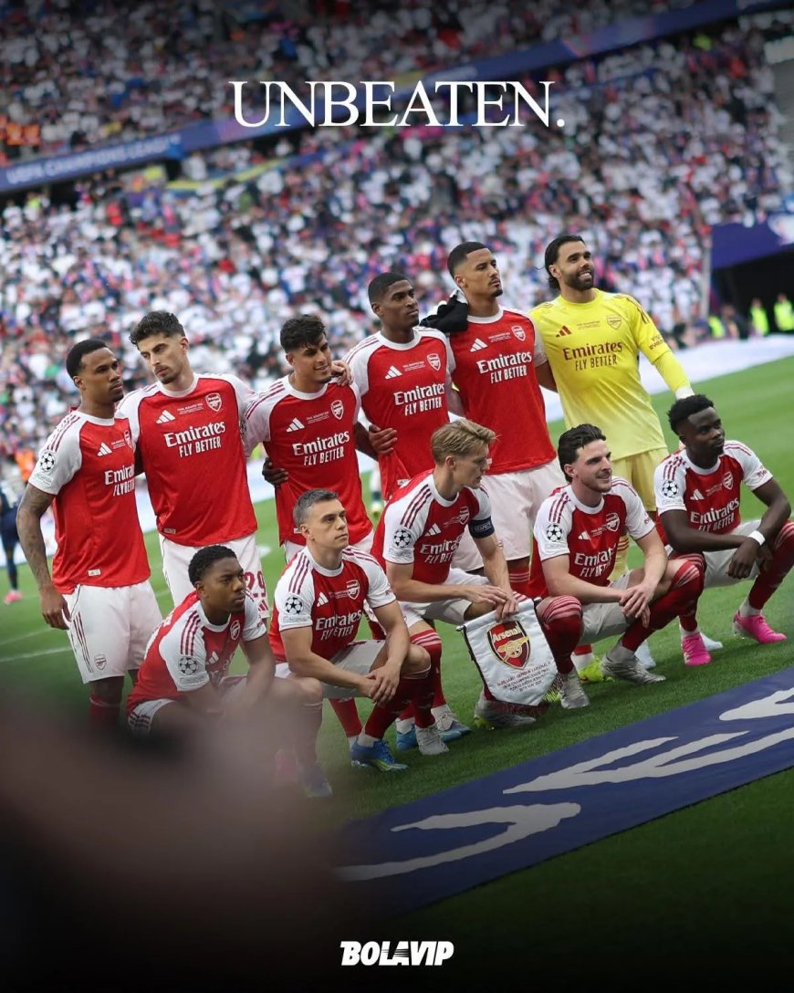 Troostprijs: Onverslagen Arsenal