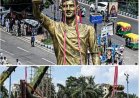 Reusachtig Messi-standbeeld uit veiligheidsoverwegingen verwijderd