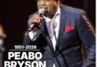 Peabo bryson, de koning van de ballads, overleden op 75-jarige leeftijd