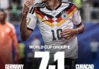 Duitsland walst over Curaçao heen: 7-1