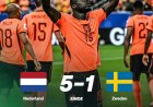 Oranje walst over Zweden heen