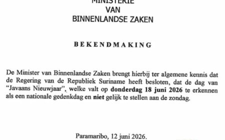 Nieuwjaar op 18 juni erkend als nationale gedenkdag; geen vrijde dag