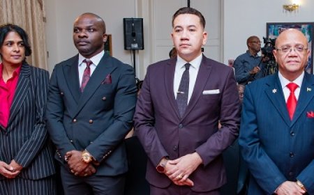 Steve Meye, Ashna Kanhai, Gilbert van Lierop en Stephanus Noordzee beëdigd tot ambassadeur