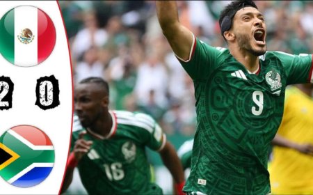 Mexico – Zuid Afrika 2-0 bij WK opening