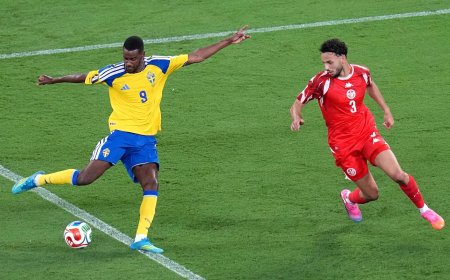 Zweden opent WK met overtuigende 5-1 zege op Tunesië