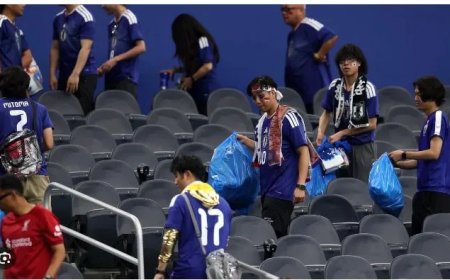 Japanse fans tonen opnieuw klasse op WK