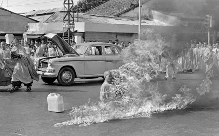 WIST U DAT: In 1963 een monnik in Saigon zich in brand stak uit protest tegen president van V