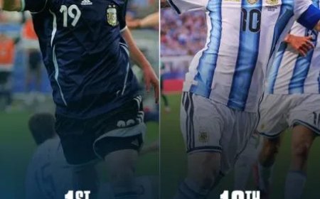 Twintig jaar later schrijft Messi opnieuw geschiedenis