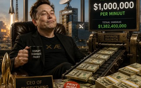 Biljonair verdient een miljoen dollar per minuut