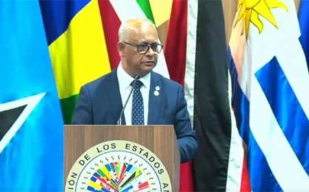 Ramdin opent OAS-vergadering: Samenwerking is geen keuze, maar noodzaak