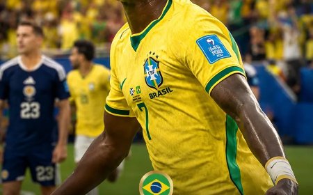Vinícius schiet Brazilië naar knock-outfase