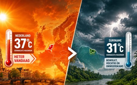 Nederland vandaag warmer dan Suriname door extreme hitte in Europa