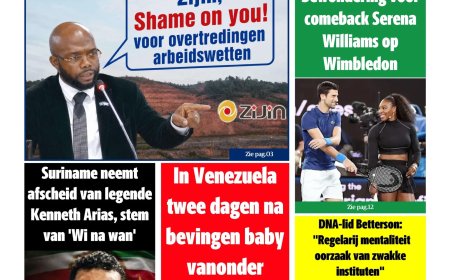 Dagblad Suriname, maandag 29 juni 2026