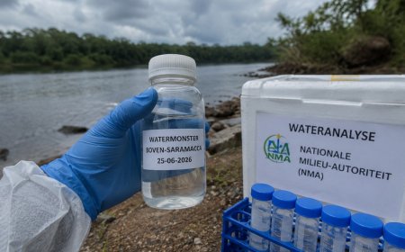 Eerste wateronderzoek na vissterfte Boven-Saramacca: cyanide en kwik onder normwaarde