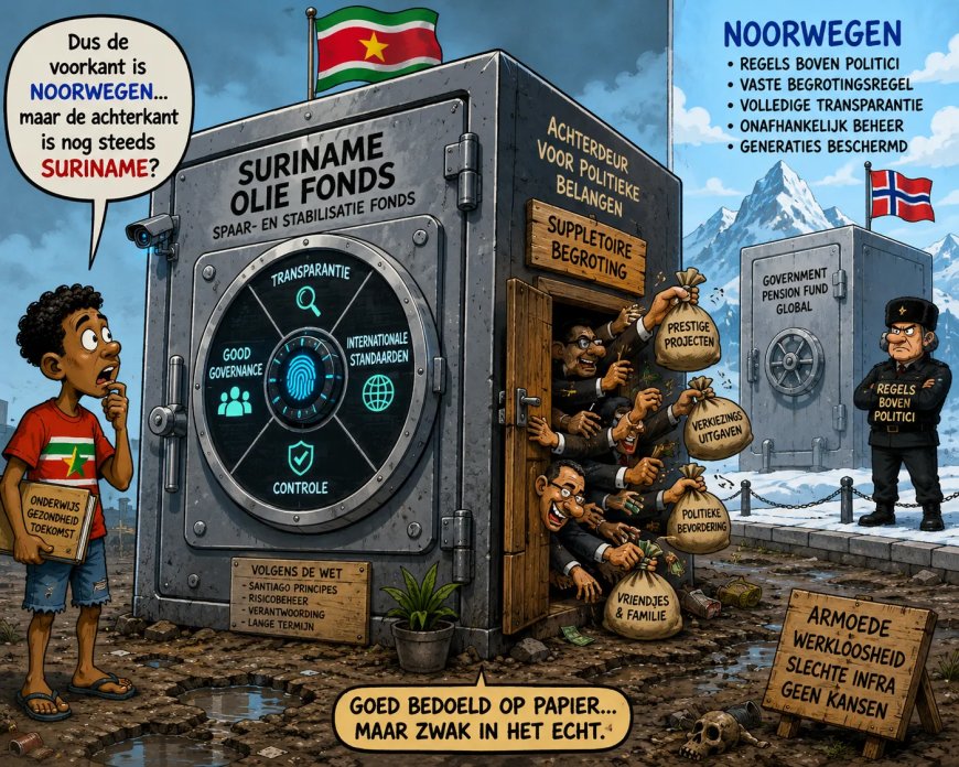 Noorwegen bouwde muren, Suriname schrijft regels