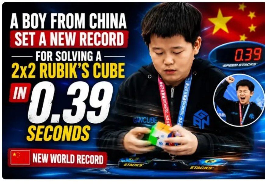 Chinese wonderkind verbreekt rubiks cube-record