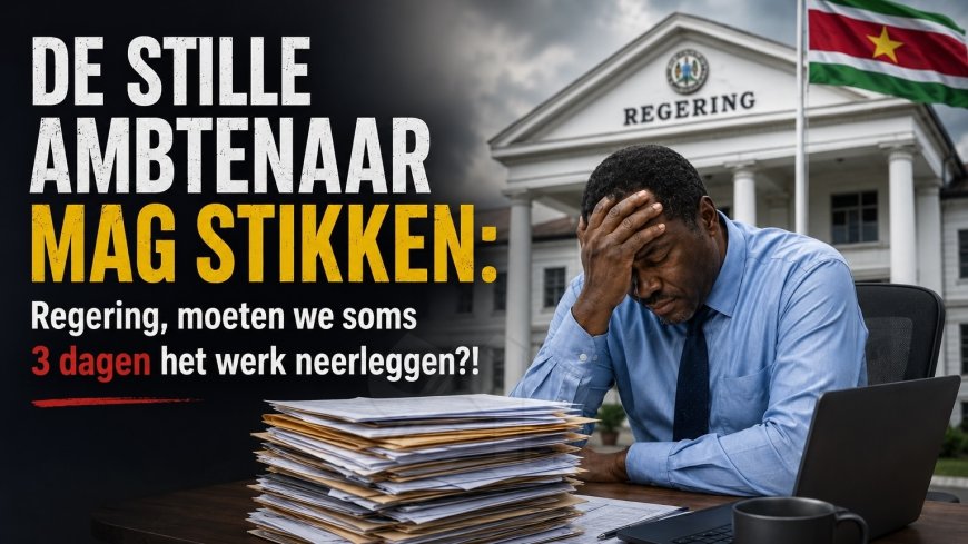 De stille ambtenaar mag stikken: regering, moeten we soms 3 dagen het werk neerleggen?!