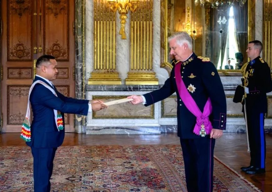 Ambassadeur Armaketo overhandigt geloofsbrieven aan Belgische koning
