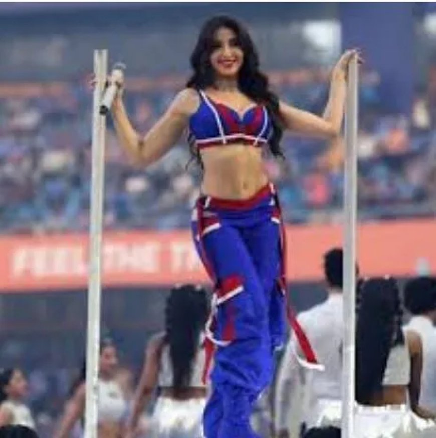 Nora Fatehi schittert opnieuw op WK-podium
