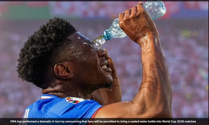 FIFA versoepelt waterflesbeleid na felle kritiek