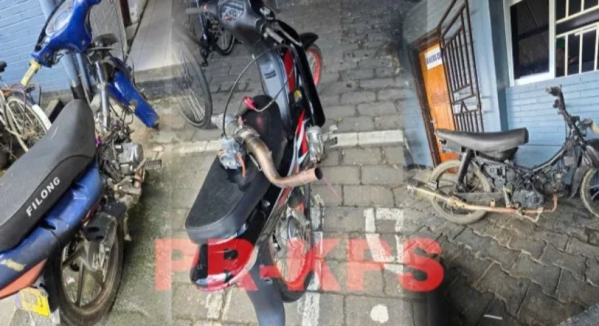 Politie neemt opgevoerde bromfietsen in Nieuw Nickerie in beslag