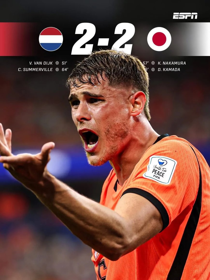 Oranje verspeelt zege tegen Japan