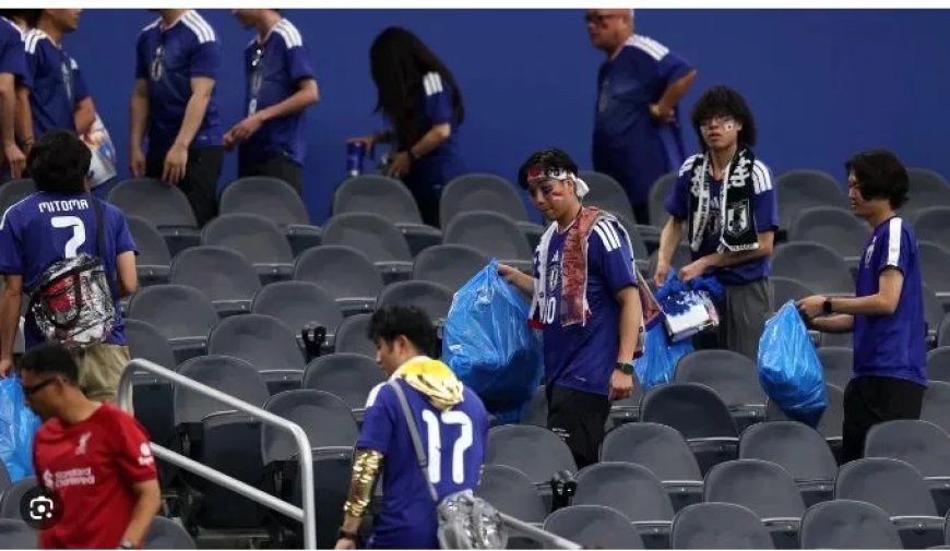 Japanse fans tonen opnieuw klasse op WK