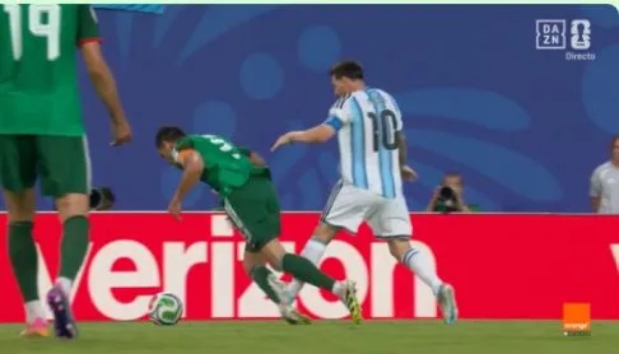 Messi ontsnapt aan rode kaart op WK