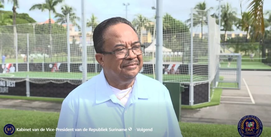 Vicepresident Rusland wil intensieve ontwikkeling voetbal in Suriname