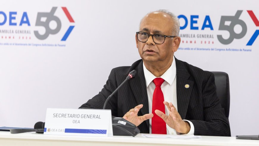 OAS-secretaris-generaal: dialoog boven dwang, aanpak criminaliteit en steun aan democratie