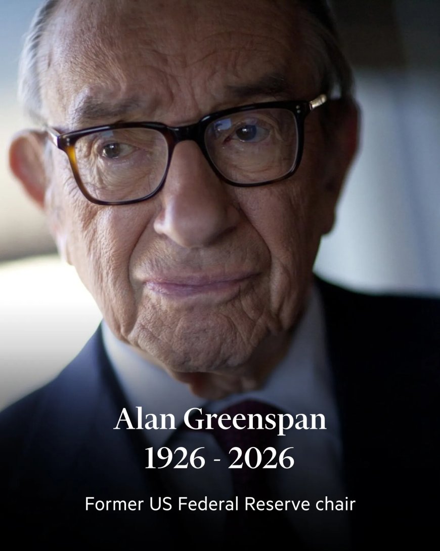 Alan Greenspan overleden op 100-jarige leeftijd