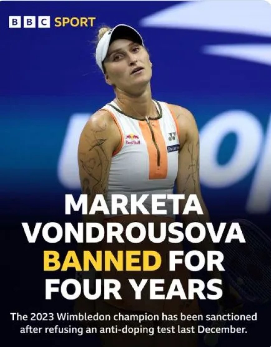 Vondrousova vier jaar geschorst