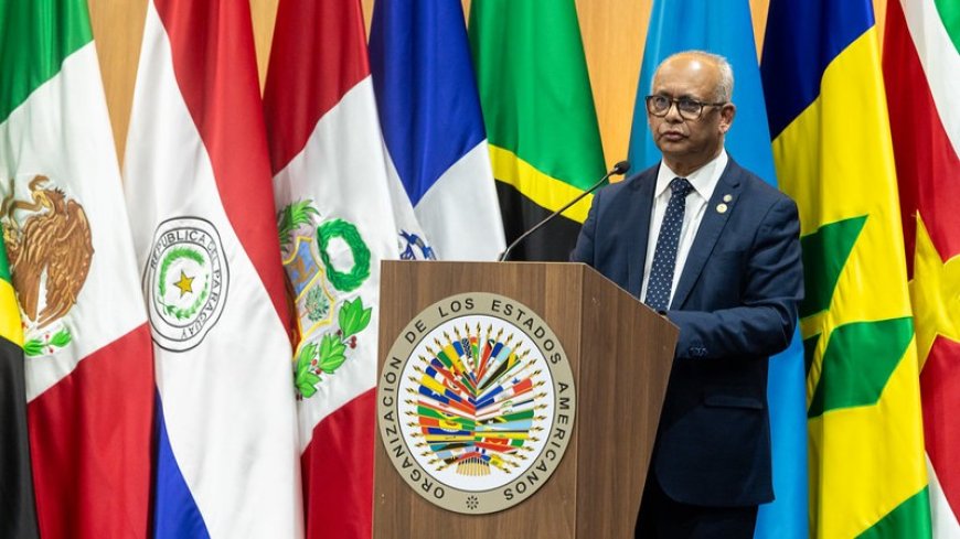 Ramdin: OAS brengt mandaten terug van 360 naar 77 en zet in op Haïti, democratie en hervormin
