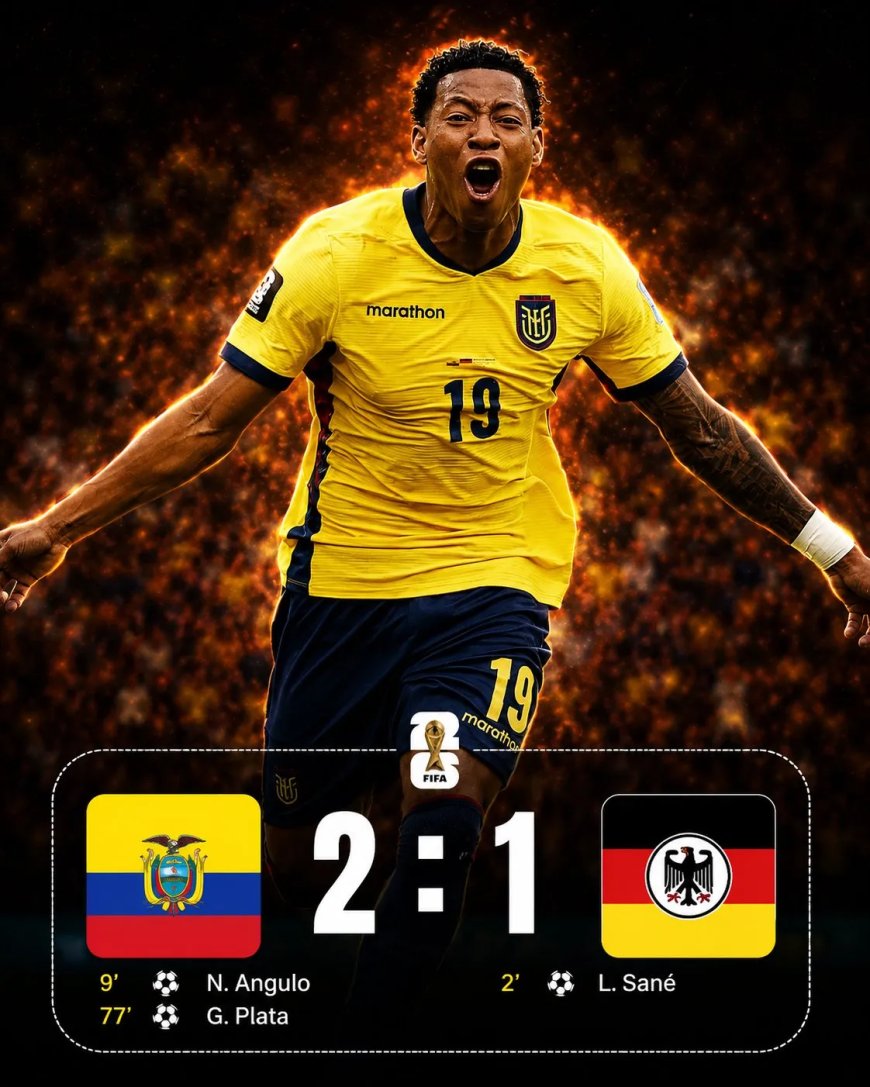 Ecuador verrast Duitsland en bereikt achtste finales