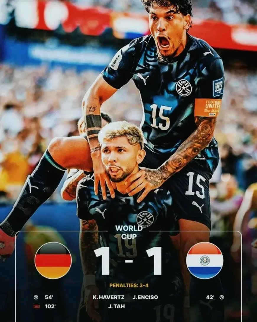 Paraguay schiet Duitsland in penaltyreeks uit het WK