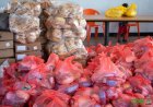 Voedselpakketten en drinkwater voor leefgemeenschappen Saramaccarivier