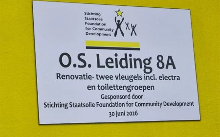 Staatsolie Foundation geeft O.S. Leiding 8A vernieuwde leeromgeving