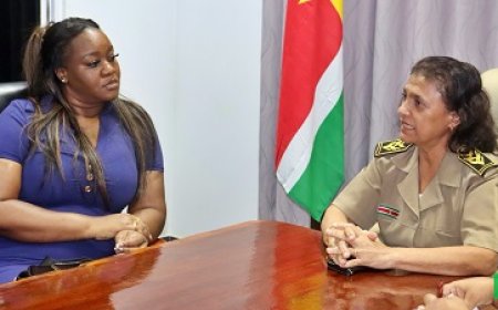 Minister Huur brengt werkbezoek aan districtscommissaris Nickerie