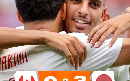 Marokko bereikt kwartfinale na overtuigende zege op Canada
